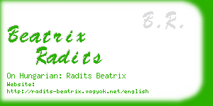 beatrix radits business card